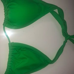 Lime green bikini top